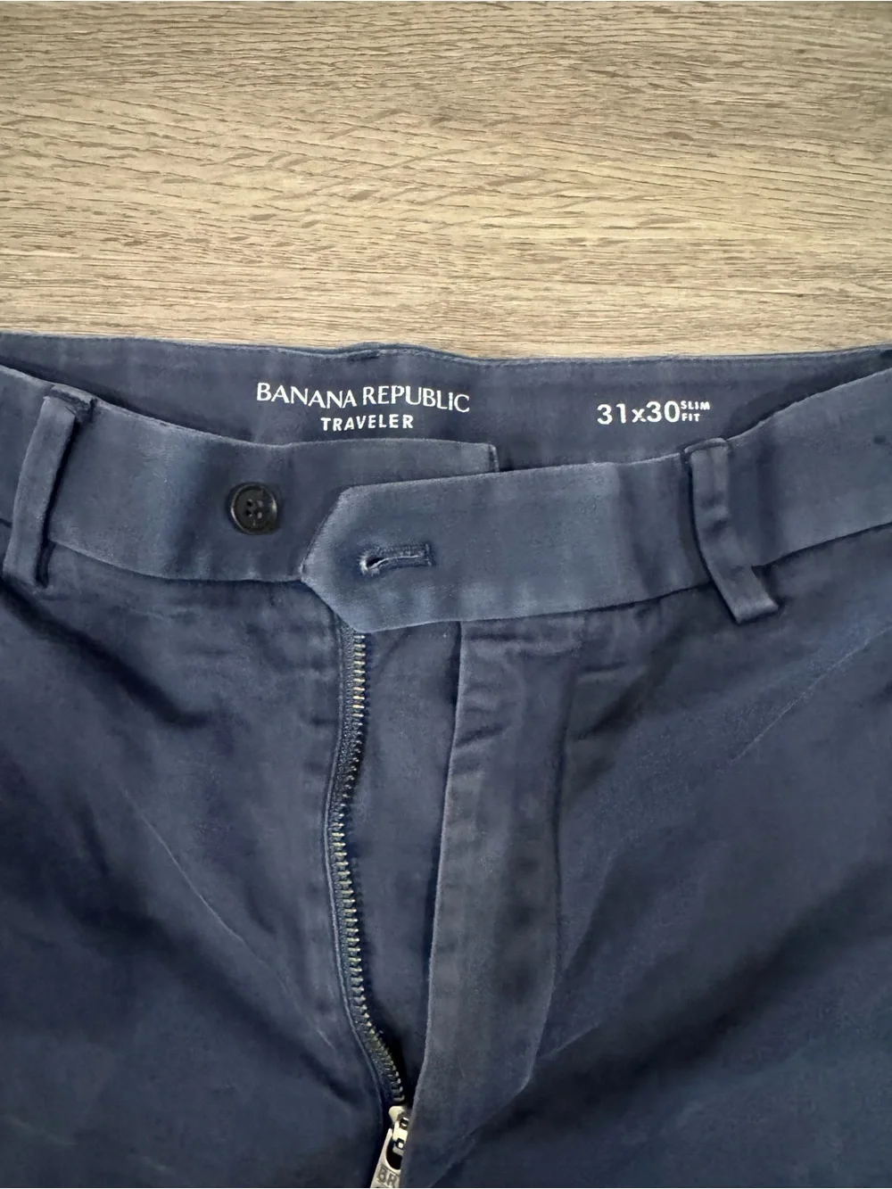 Banana Republic Navy Traveler Chinos - Classic Fit